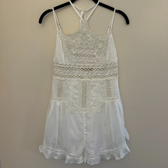 Free People Taya Halter Shorts Romper - Picture 2 of 8